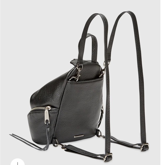 Black Leather Rebecca Minkoff Backpack - Picture 13 of 15